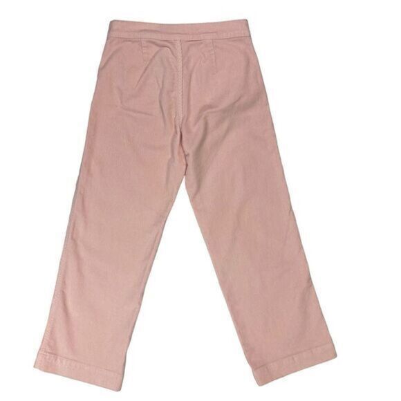Lucky Brand Corduroy Pants Women Size 24 Pink Stretch Straight Leg Cropped Pants - Picture 5 of 13